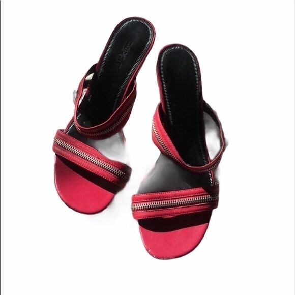 Esprit heels size 8 pink side zipper tall heel - Picture 1 of 9